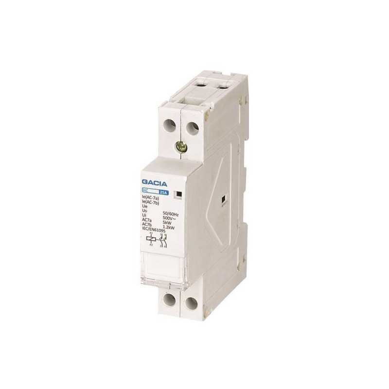 Contactor de instalare modular 2P, HC-225-20, 25A, 24V, AC, 2NO, GACIA