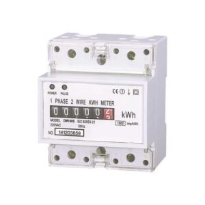 Contor analogic pe șină 1x50A monofazat 4 module, Eurolamp