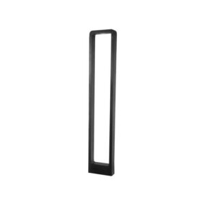 Corp iluminat LED din aluminiu negru pentru gradina, 12W, 3000K lumină caldă, 960lm, 85-265V, 162x57x600, IP65, Eurolamp