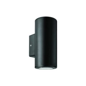 Corp iluminat ROUND BLACK pentru perete sus-jos plastic, GU10, max. 6W, 220-240V, 99x76x186mm, IP65, Eurolamp