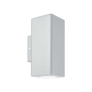 Corp iluminat SQUARE WHITE pentru perete sus-jos plastic, GU10, max. 6W, 220-240V, 99x76x186mm, IP65, Eurolamp