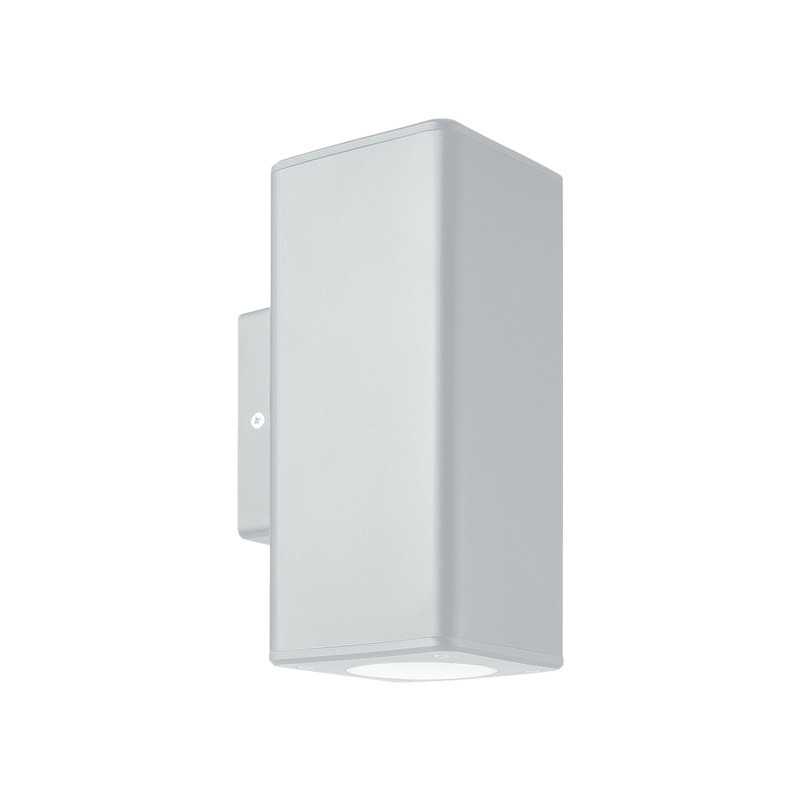 Corp iluminat SQUARE WHITE pentru perete sus-jos plastic, GU10, max. 6W, 220-240V, 99x76x186mm, IP65, Eurolamp