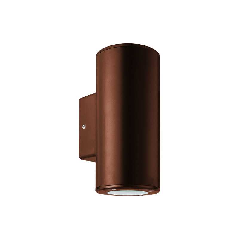 Corp iluminat ROUND CUPRU ANTIC pentru perete sus-jos plastic, GU10, max. 6W, 220-240V, 99x76x186mm, IP65, Eurolamp