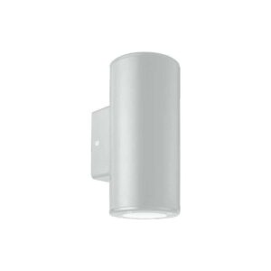 Corp iluminat ROUND WHITE pentru perete sus-jos plastic, GU10, max. 6W, 220-240V, 99x76x186mm, IP65, Eurolamp