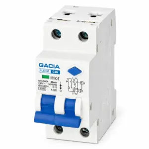 Întrerupător automat RCBO AC, PL8HM, 1P+N, C20A, 100mA, 6kA, TYPE A, GACIA