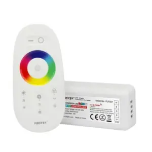 Kit controler RGBW cu telecomandă RF (fără fir), 10A, alimentare 12–24V DC, Eurolamp