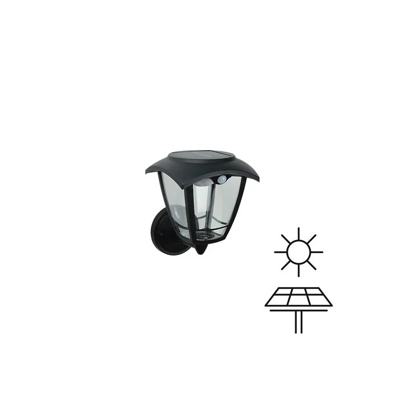 Lampă de perete, panou solar, cu senzor de miscare, PRO, 3W, 3CCT, 400LM, 166X215X195mm, ARTE ILLUMINA, Eurolamp
