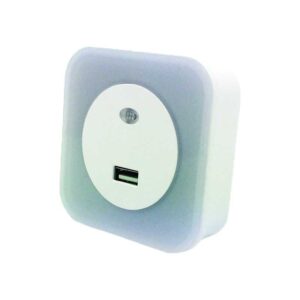 Lampă de veghe LED, cu senzor de miscare + USB, 1.5W, 2700K lumină caldă, 100lm, Eurolamp