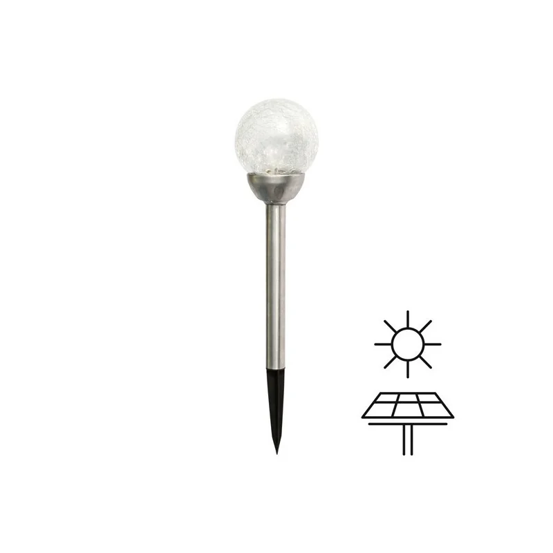 Lampă gradina cu panou solar, VALUE, 0.06W, RGB, 80x80x385mm, IP44, ARTE ILLUMINA, Eurolamp