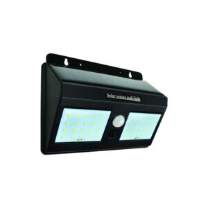 Lampă LED PLUS cu panou solar + senzor de miscare, 1.20W, 6500K lumină rece, 120lm, 3.7V, 124x175x50mm, IP65, Eurolamp