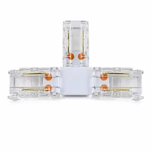 Mufă adaugire in T pentru bandă LED COB, 8mm, monocroma, din seria 145-7202x, Eurolamp