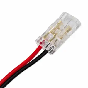 Mufă alimentare pentru bandă LED COB, 8mm, monocroma, din seria 145-7202x, Eurolamp