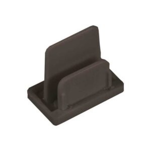 Piesa de capăt pentru șină magnetică aparentă monofazată 145-59020 și 145-59021, 2 linii, negru, Eurolamp