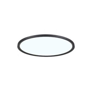 Plafoniera LED PRO aplicată, neagră, 48W, 3CCT, Ø600x24mm, 100lm/W, IP44,  Eurolamp