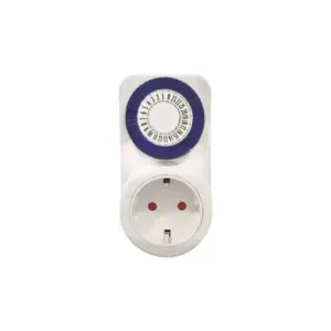 Priză programabila 24H, cu protecție la copii, 16A, 220-240V, IP20, Eurolamp