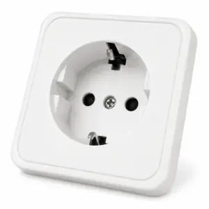 Priză aplicată simpla alb, IP20, 16A, Eurolamp