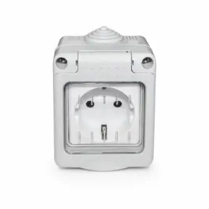 Priză simpla gri, IP55, 16A, Hydro