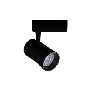 Proiector LED negru pe șină magnetică cu 4 linii, 30W, unghi fascicul 24 grade, 4000K lumină neutră, 2550 lm, 3 ani, Eurolamp