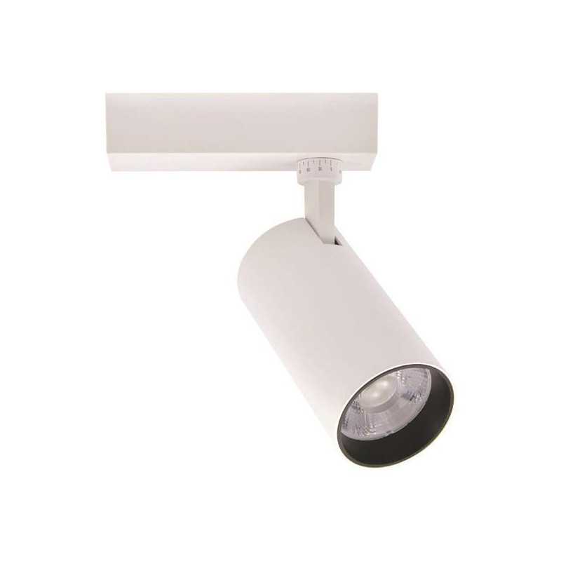 Proiector LED PLUS, alb, pe șină magnetică, 20W, 4000K lumină neutră, 1800lm, 100-265V, IP20, Eurolamp