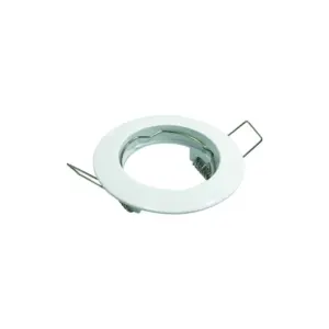 Ramă spot aluminiu rotund, alb pentru dulie GU10, Φ80mm, Eurolamp