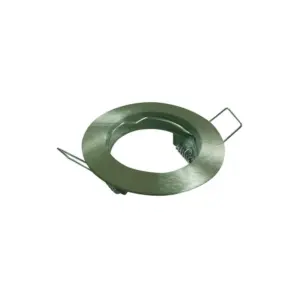Ramă spot aluminiu rotund, nichel satinat pentru dulie GU10, Φ80mm, Eurolamp