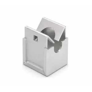 Suport din inox V2A pentru conductor de coborare din aluminiu 8 mm, cu profil redus, Elko-Bis