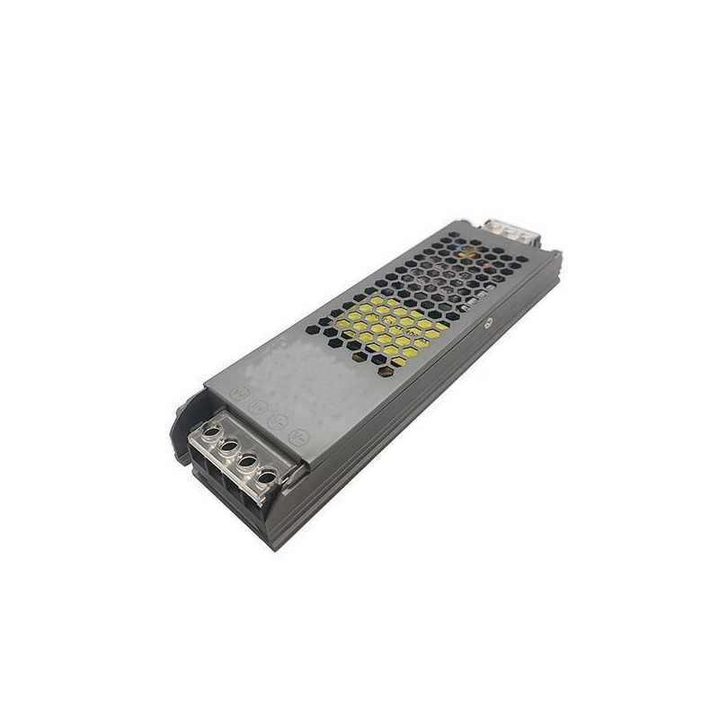 Transformator subțire din aluminiu PRO pentru bandă LED 12V DC, 150W, 12.5A, IP20, Eurolamp