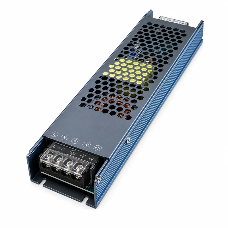 Transformatorul subțire din aluminiu PRO pentru bandă LED, 24V DC, 350W, 14,6A, IP20, Eurolamp