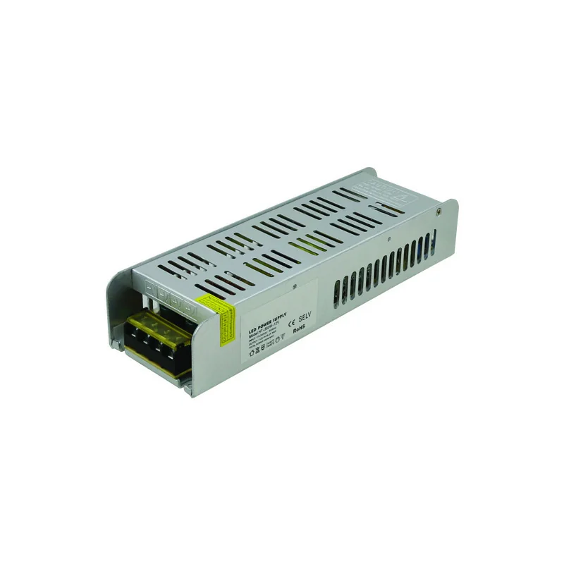 Transformator aluminiu subțire pentru bandă LED, 12V DC, 400W, IP20, 223x68x43, 200-240V, Eurolamp